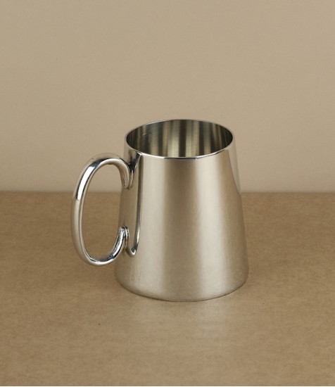 Quarter pint plain Sheffield pewter tankard