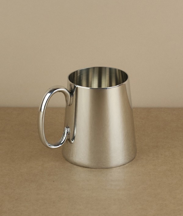 Quarter pint plain Sheffield pewter tankard