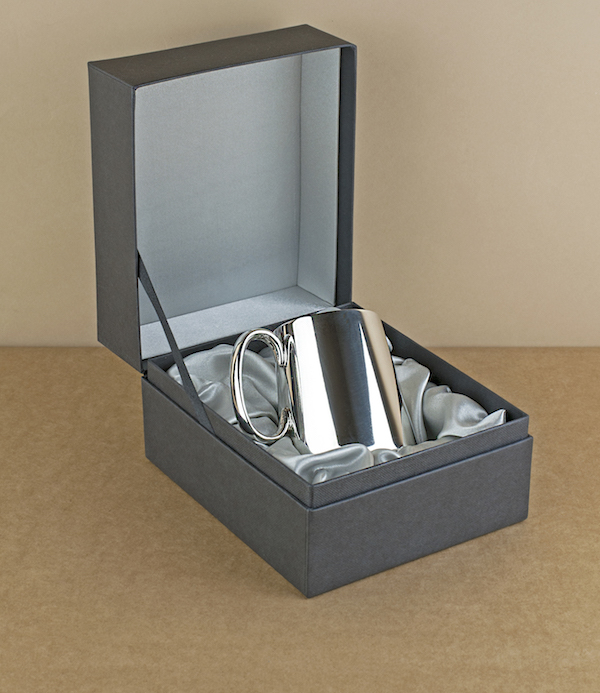 Quarter pint plain Sheffield pewter tankard