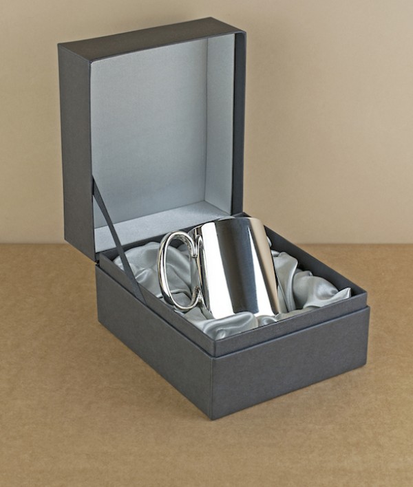 Quarter pint plain Sheffield pewter tankard