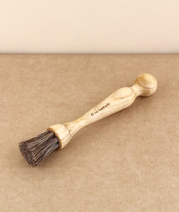 Swedish mushroom brush, oiled beech & horsehair