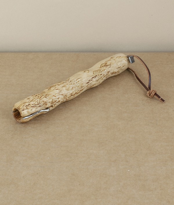 Finnish curly birch retractable toasting fork