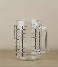 Laboratory glass measuring jug, 1l