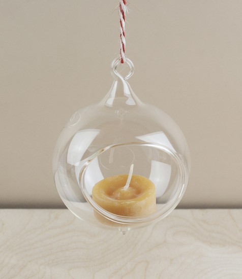 Mouth-Blown Glass Tea-Light Holders, Set of 3