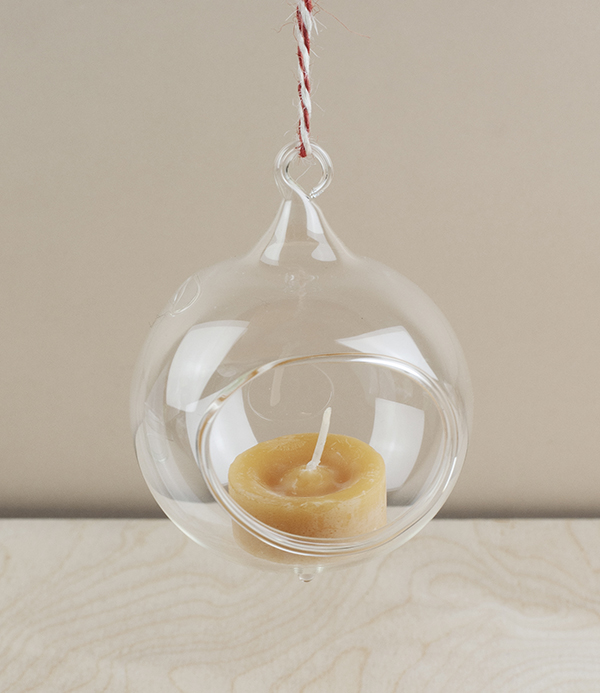 Mouth-Blown Glass Tea-Light Holders, Set of 3
