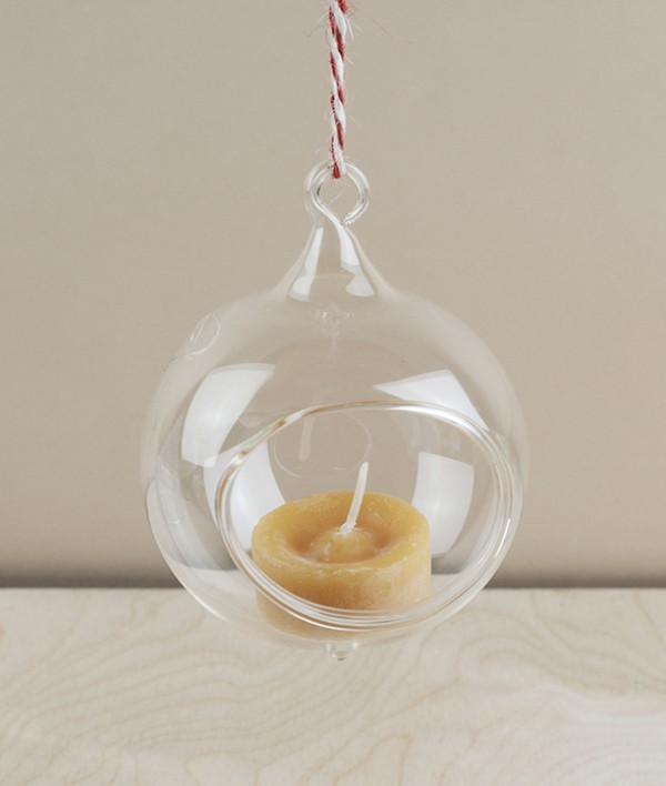 Mouth-Blown Glass Tea-Light Holders, Set of 3