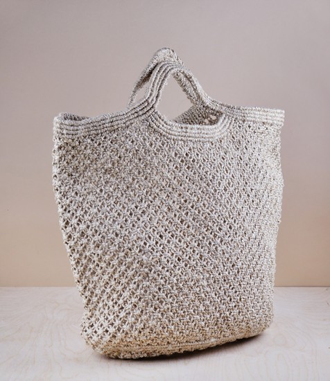 Macrame fair-trade shopper