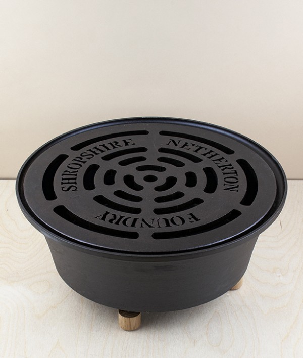 Shropshire spun iron garden hob