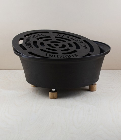 Shropshire spun iron garden hob