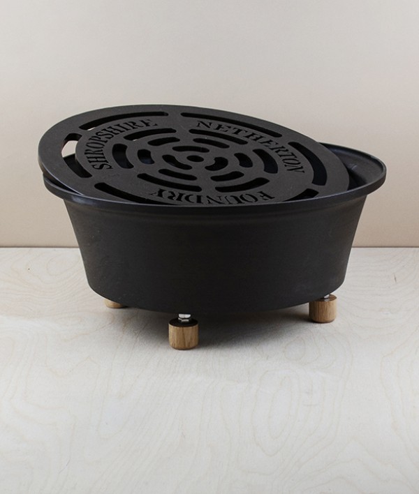 Shropshire spun iron garden hob