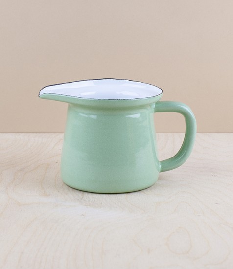Turkish Enamel Milk Jug, Pistachio