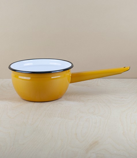 Ukrainian saucepan 16cm, yellow