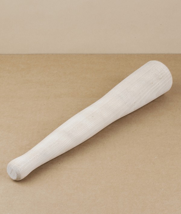 Finnish birch potato smasher