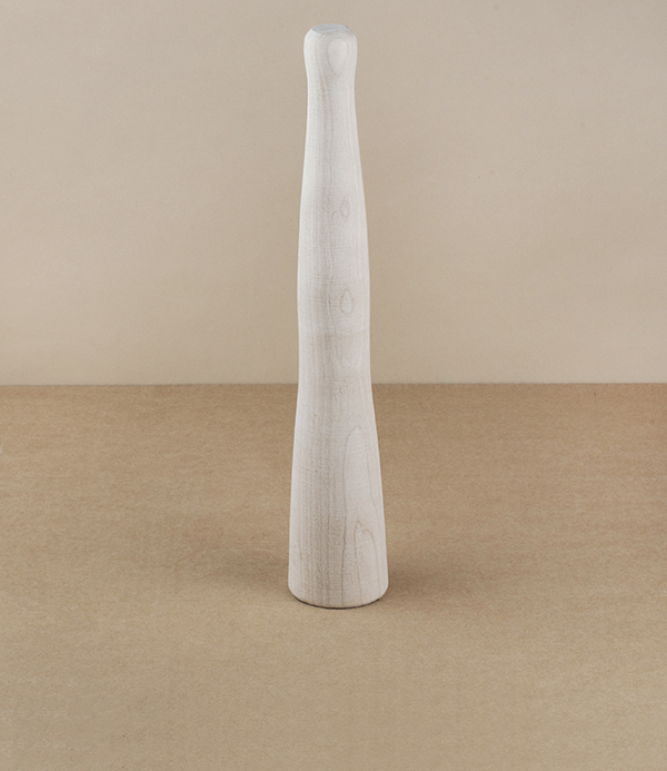 Finnish birch potato smasher