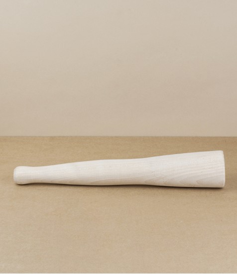 Finnish birch potato smasher