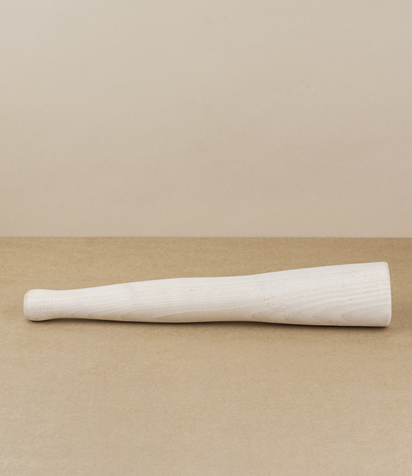 Finnish birch potato smasher