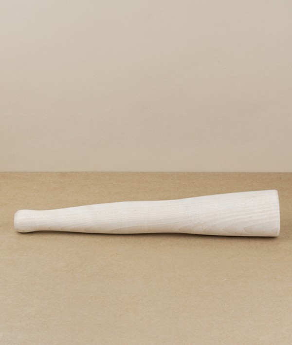 Finnish birch potato smasher