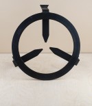 Hand forged campfire stand, 30cm