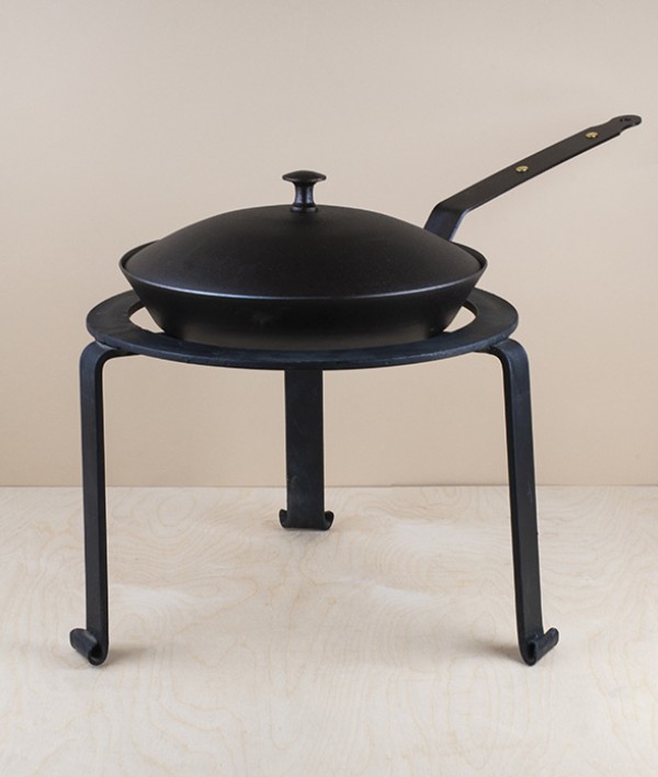 Hand forged campfire stand, 30cm