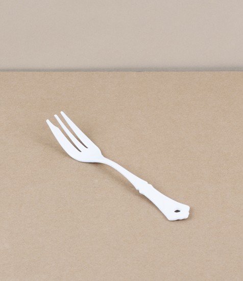 Japanese enamel dessert fork
