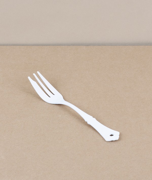 Japanese enamel dessert fork