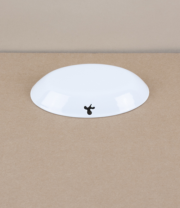 Japanese enamel soap dish