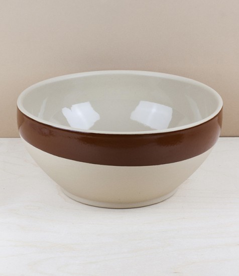 Traditional Breton Bowl, Poterie Digoin, 2.3l