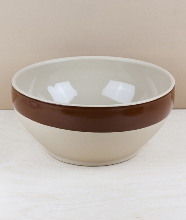 Traditional Breton Bowl, Poterie Digoin, 2.3l