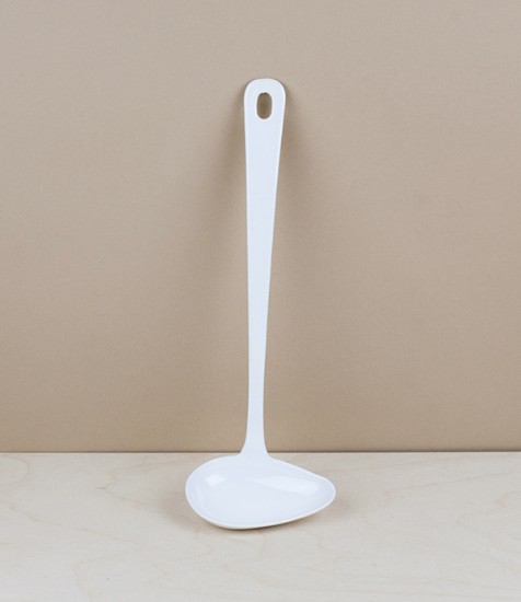 Japanese enamel pouring ladle