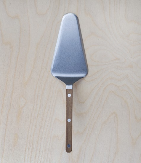 French teak-handled tart slicer