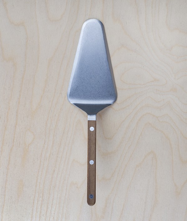 French teak-handled tart slicer