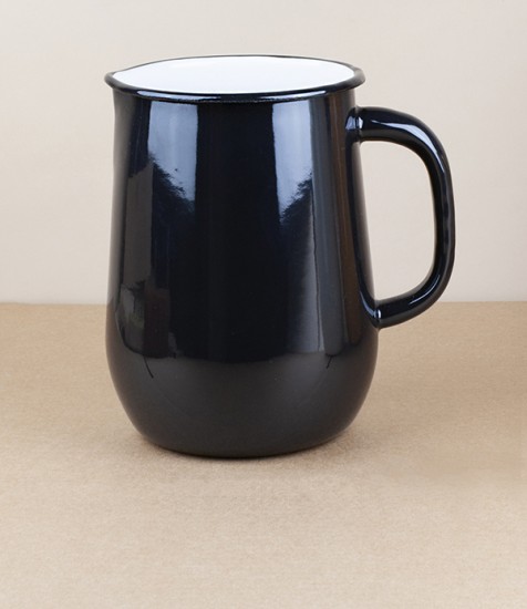 Ukrainian Enamel Water Jug, Black