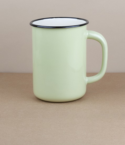 Ukrainian milk or utensil pot, 1.5l, pistachio