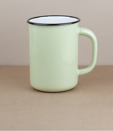 Ukrainian milk or utensil pot, 1.5l, pistachio