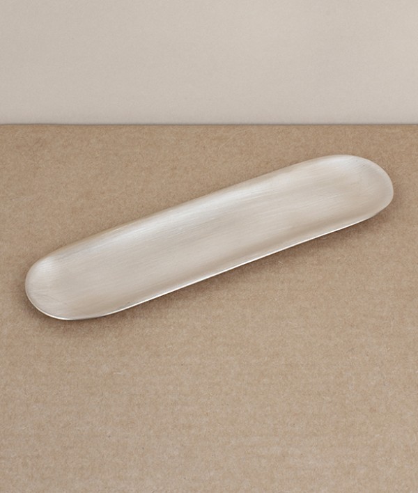 Korean sandcast bronze long dish