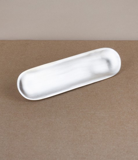 Korean sandcast bronze long dish