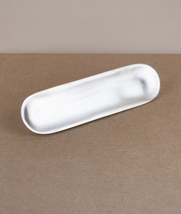 Korean sandcast bronze long dish