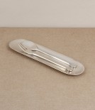 Korean sandcast bronze long dish