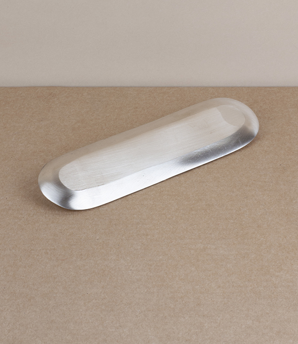 Korean sandcast bronze long dish