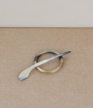 English hand-made natural horn scarf clip