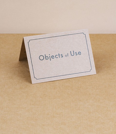 Objects of Use gift certificate