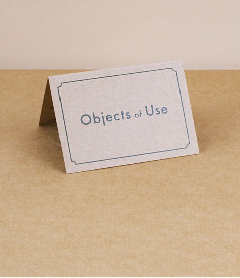 Objects of Use gift certificate