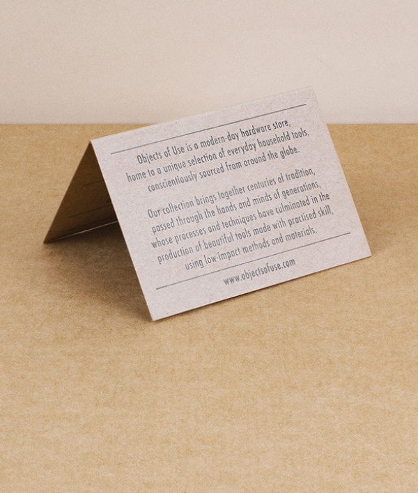 Objects of Use gift certificate