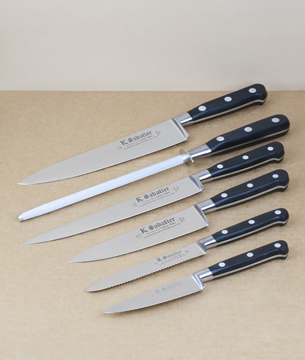 Sabatier K Knife Block Set, Stainless Steel