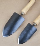 Hand forged Japanese potting trowels