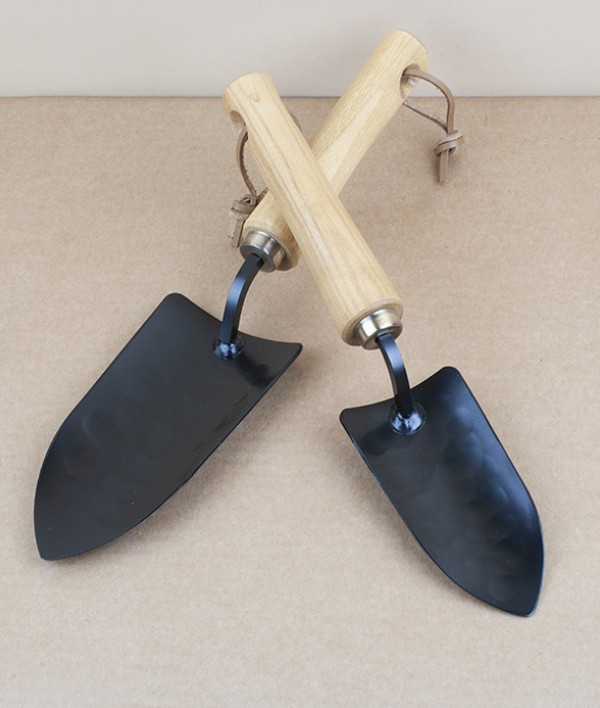 Hand forged Japanese potting trowels