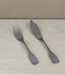 Italian stainless steel fish fork, 188mm