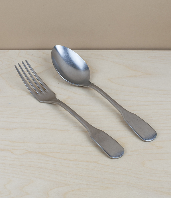 Italian stainless steel serving fork, 242mm