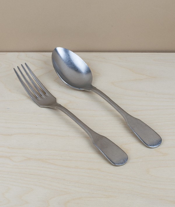 Italian stainless steel serving fork, 242mm