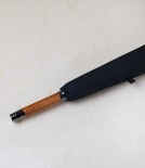 French solid stick ‘English Mount’ umbrella, black